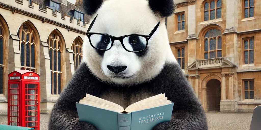 Chinese Panda Studying in the UK